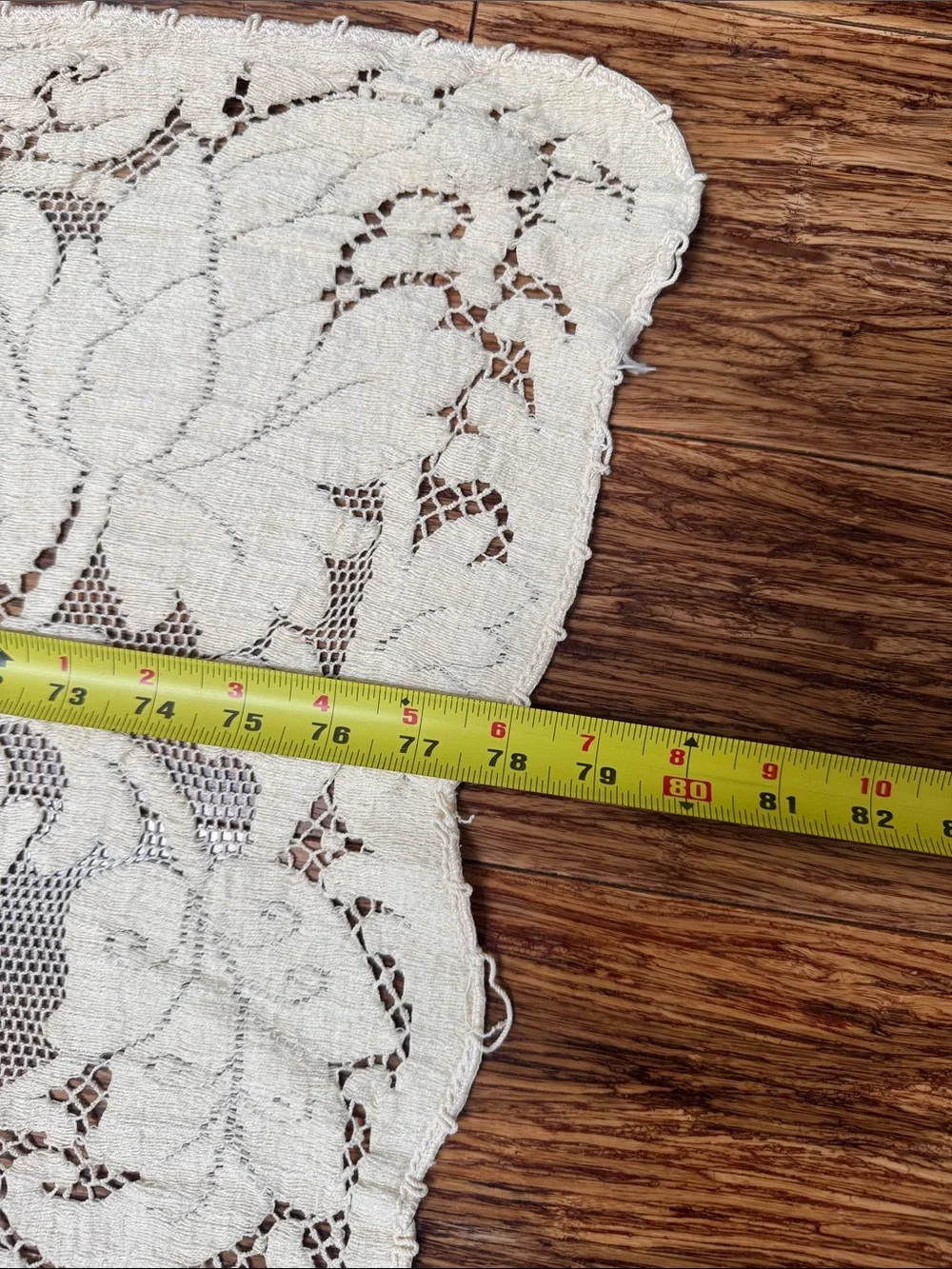 Vintage tablecloth off embroidered